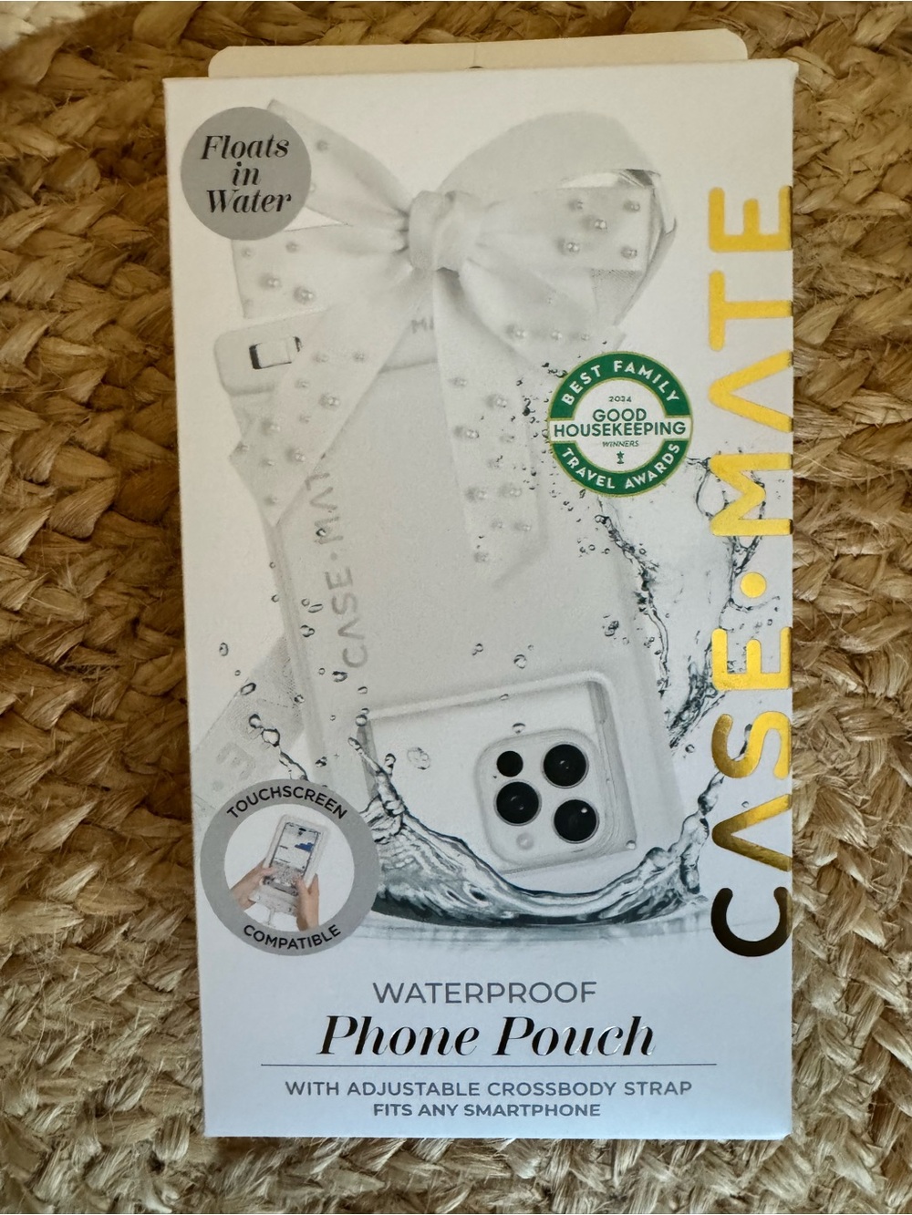 case-mate White Waterproof Phone Pouch with Crossbody Strap